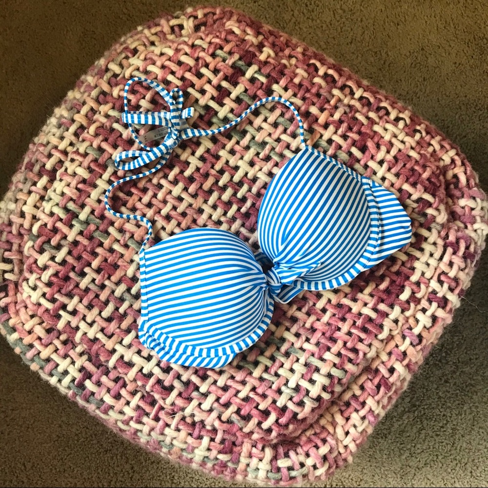 Aerie Swim Brooke Underwire Striped Swim Top 34 C